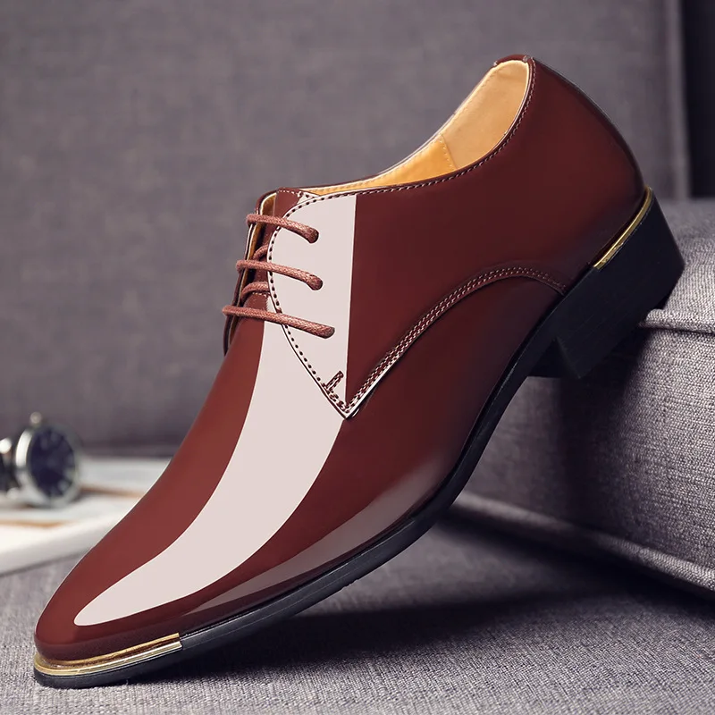 kf-H4ae17b84dd5049148f7ebd670bb336ebS-mens-patent-leather-shoes-men-dress-shoes-lace-up-Pointed-toe-wedding-Business-party-5-colors